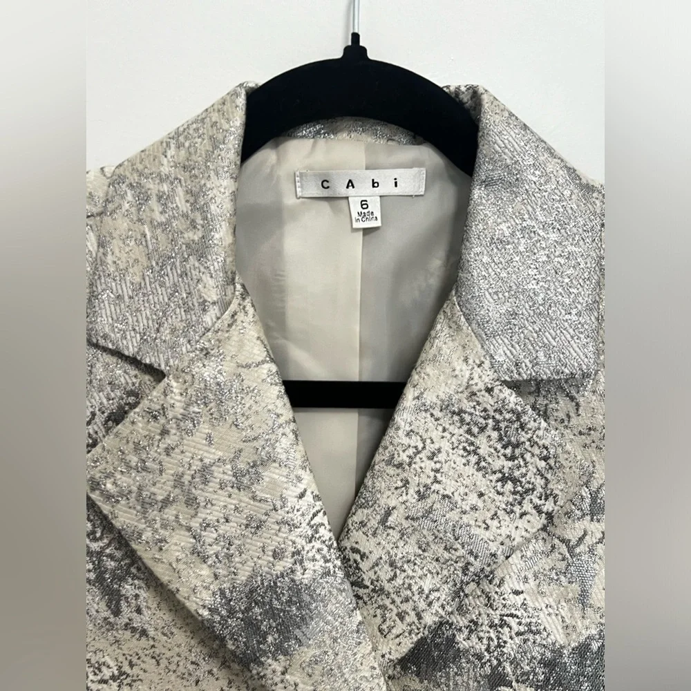CAbi Women Cream/Silver Blazer - Picture 4 of 11